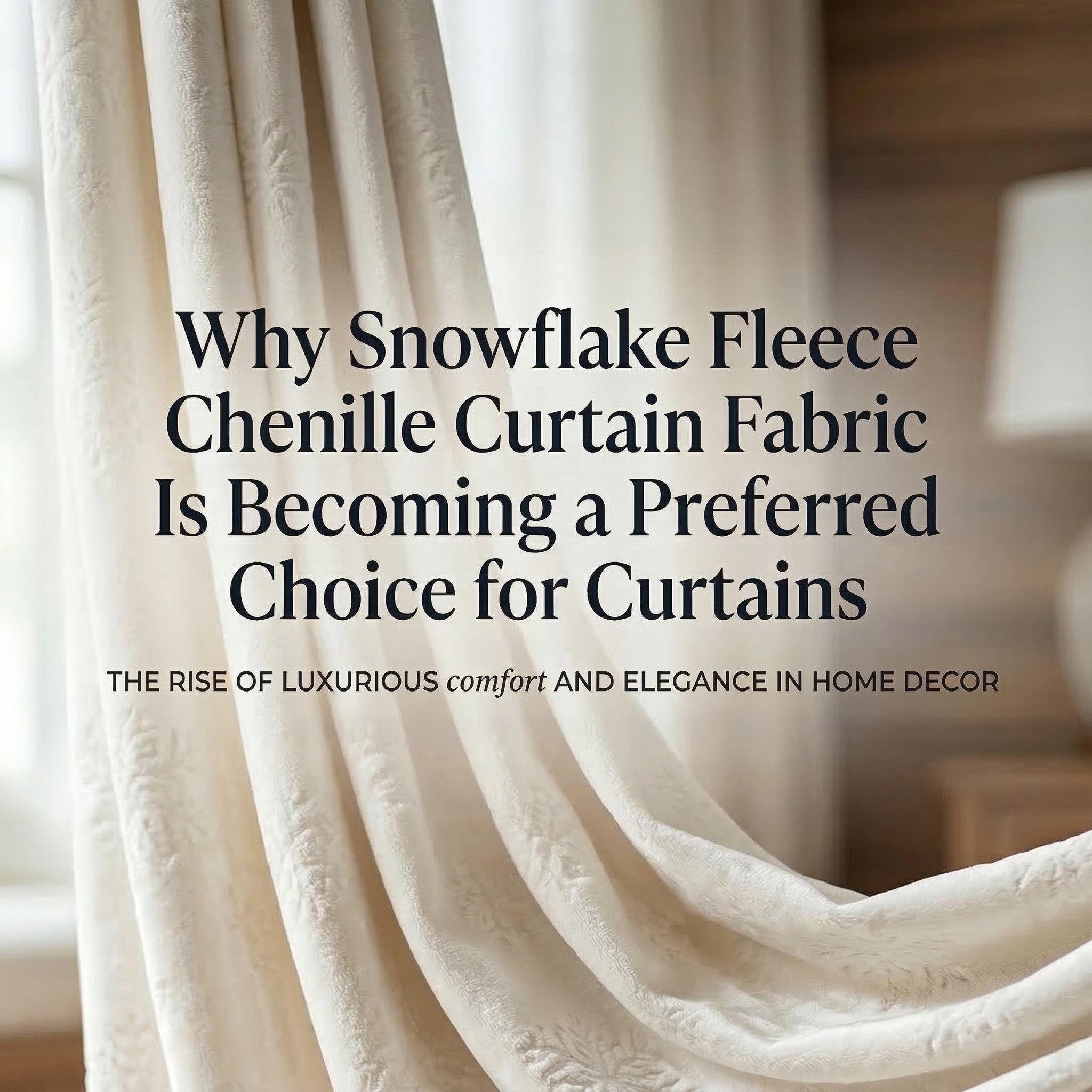 အဘယ်ကြောင့် Snowflake Fleece Chenille Curtain Fabric သည်ကုလားကာများအတွက်ဦးစားပေးရွေးချယ်မှုဖြစ်လာသနည်း။