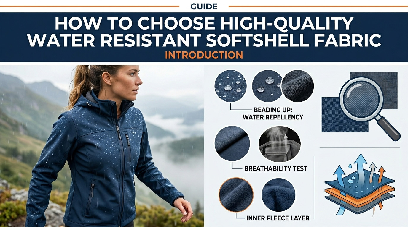 အရည်အသွေးမြင့် Water Resistant Softshell Fabric ကို ဘယ်လိုရွေးချယ်မလဲ။