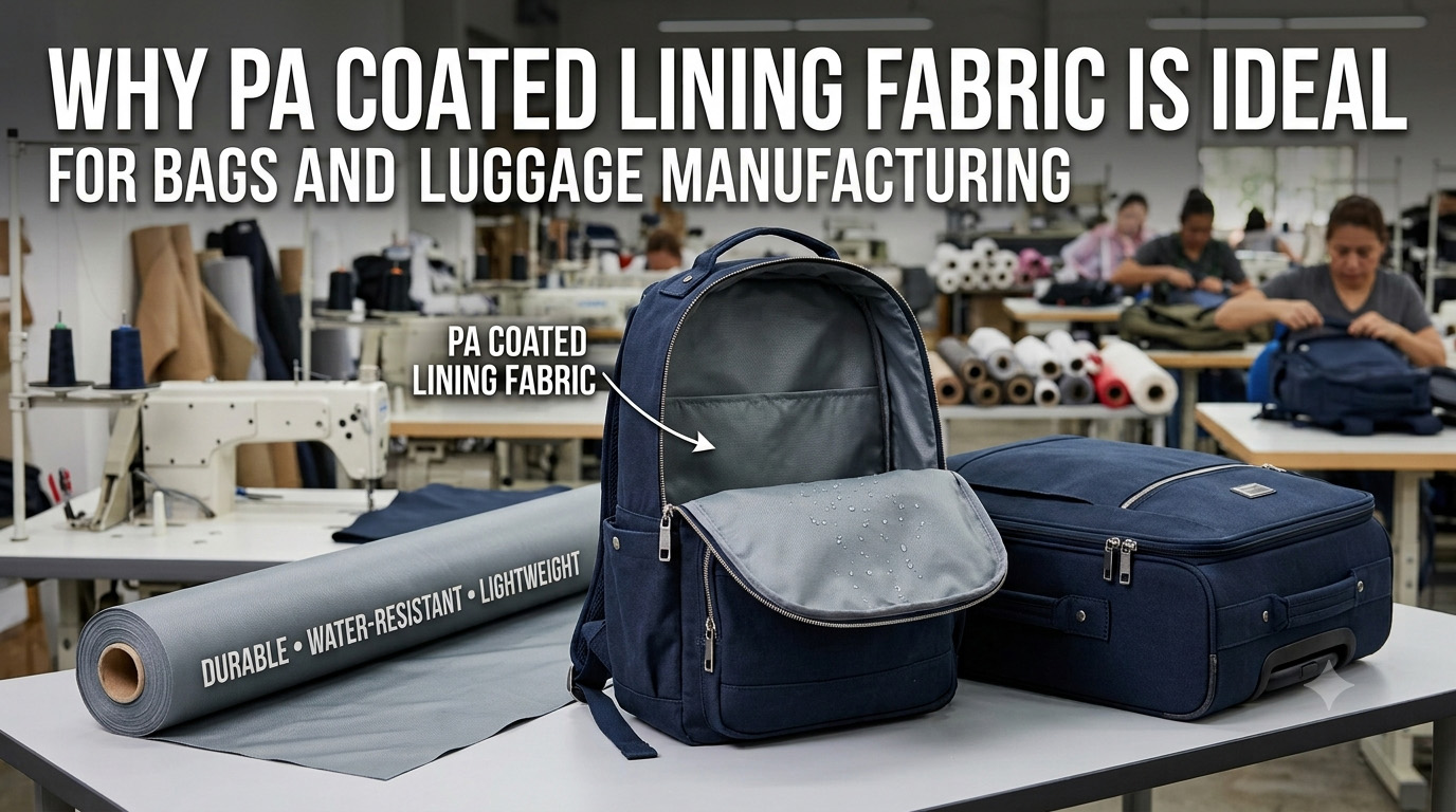 PA Coated Lining Fabric သည် အိတ်များနှင့် ခရီးဆောင်အိတ်များ ထုတ်လုပ်ခြင်းအတွက် အဘယ်ကြောင့် သင့်လျော်သနည်း။