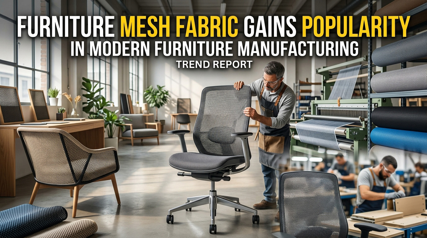 Furniture Mesh Fabric သည် ခေတ်မီသော ပရိဘောဂများ ထုတ်လုပ်မှုတွင် ရေပန်းစားလာသည်။