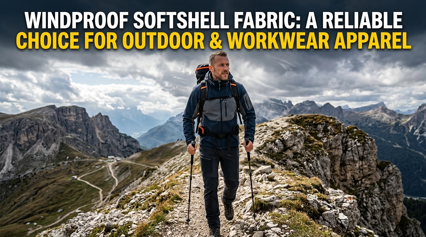 Windproof Softshell Fabric- ပြင်ပနှင့် အလုပ်ဝတ်စုံအတွက် ယုံကြည်စိတ်ချရသော ရွေးချယ်မှု