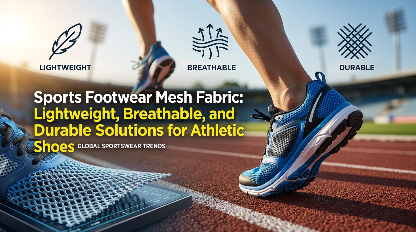 အားကစားဖိနပ် Mesh Fabric- အားကစားဖိနပ်များအတွက် ပေါ့ပါးသော၊ အသက်ရှူနိုင်သော၊ နှင့် တာရှည်ခံသော ဖြေရှင်းနည်းများ