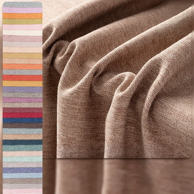 Faux Linen Curtain Fabric